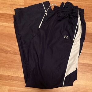 Under Armour Navy Joggers with Cream Stripes